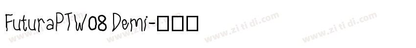 FuturaPTW08 Demi字体转换